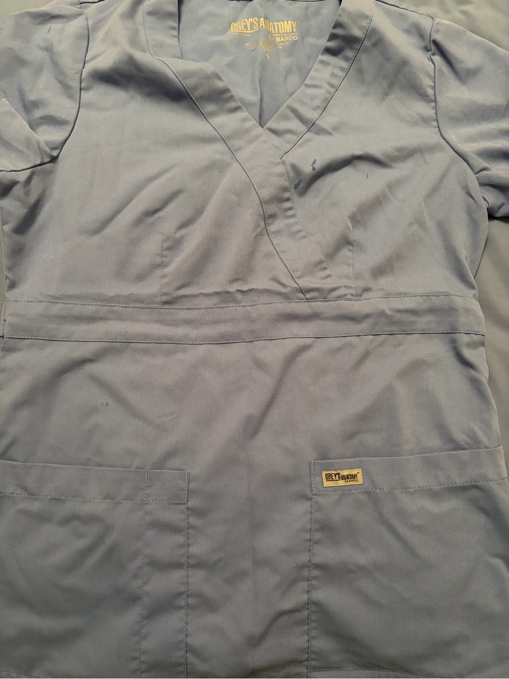 Grey's Anatomy Scrub Top in Slate Gray Blue